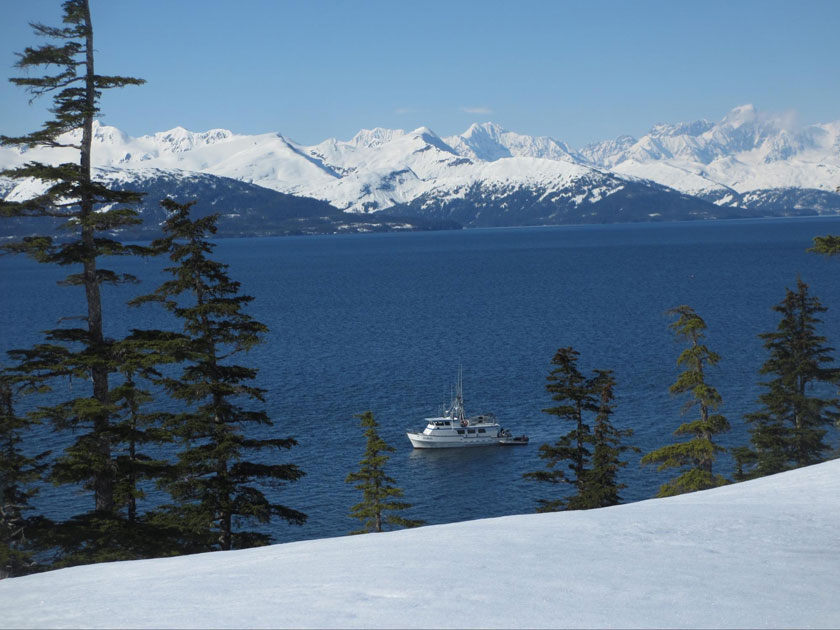 Backcountry skiers will enjoy their own “hotel” on the water after a day of backcountry adventure in Prince William Sound.