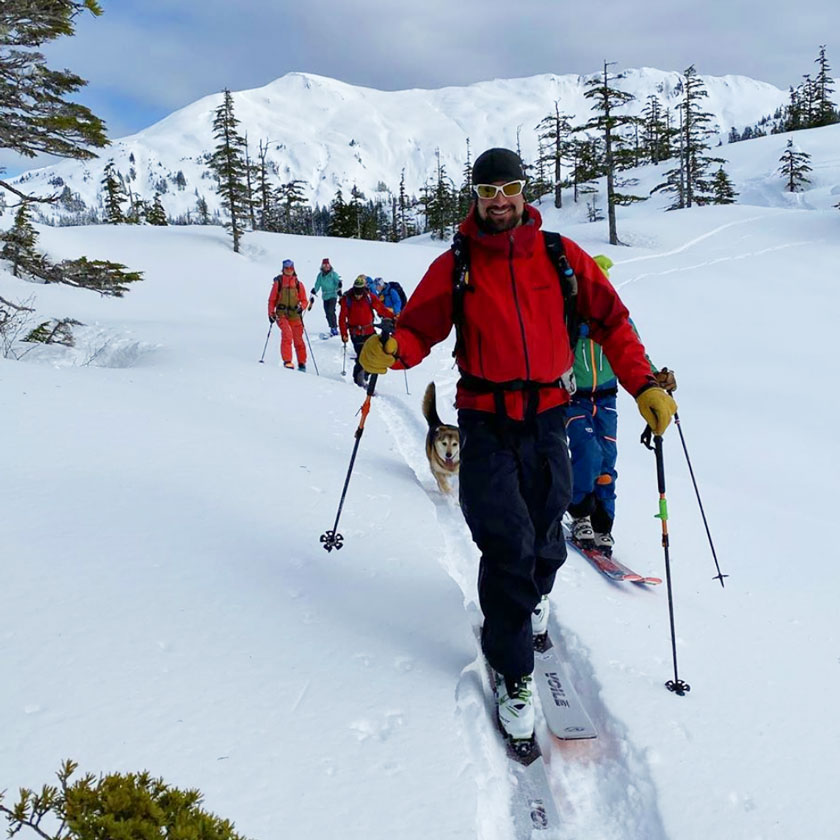 Pics of guided back country ski trips in Prince William Sound 